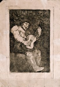 盲目の歌手 作： Francisco de Goya